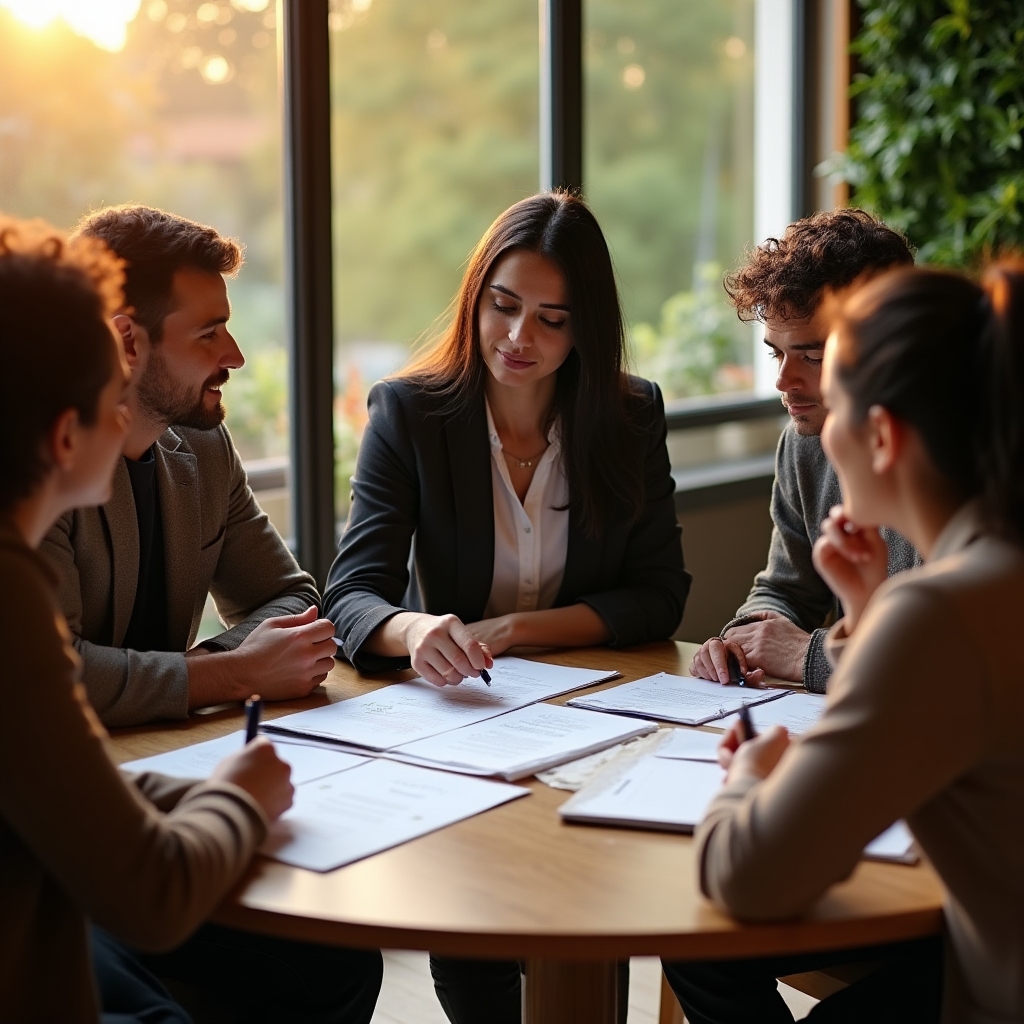 Small business owners participating in a cash flow workshop session